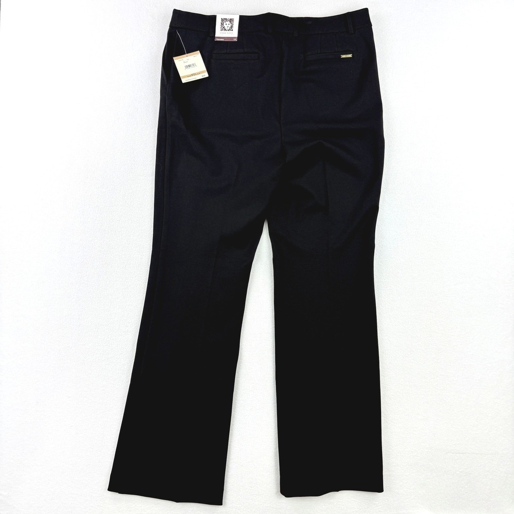 Anne Klein Trouser Pants Womens‎ Size 12 Black Wide Leg NEW